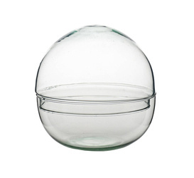 Szklane terrarium kula las w szkle M W-610+W-611 H:19,5cm OUTLET