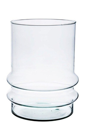 Szklany wazon W-460 H:23cm