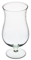 Szklany wazon na stopie W-93A H:25cm