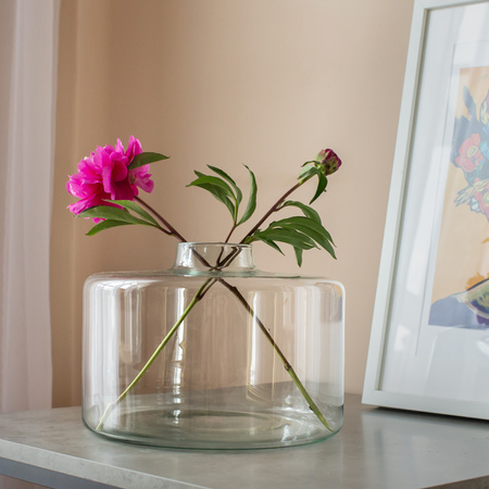 Szklany wazon słój W-754 H:19,5cm D:28cm