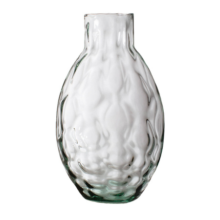 Szklany wazon W-615D pawie oczko H:38cm D:22cm