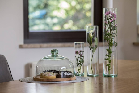 Zestaw szklanych Cylindrów 50x12, 40x10, 30x8,6cm