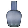 Szklany wazon butla niebieska W-597 H:30cm D:18cm