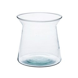 Szklany wazon W-455 H:20cm D:14cm