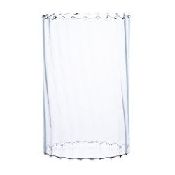 Szklany wazon cylinder optyk bez dna H:21,5cm D:13,5cm