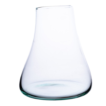 Szkło lane formowane ręcznie 15-18cm płaskie dno