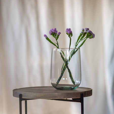 Szklany wazon W-732 H:17cm D:13cm SALE