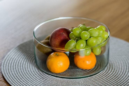 Szklana misa cylinder H:8cm D:20cm M-2