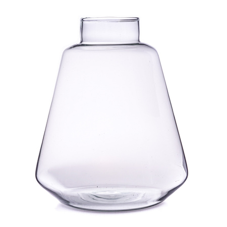 Szklany wazon W-735 H:36cm D:21cm