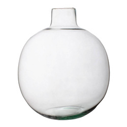 Szklany wazon butelka W-750 H:35cm D:29,5cm