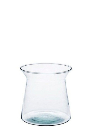 Szklany wazon W-455A H:12cm D;12cm