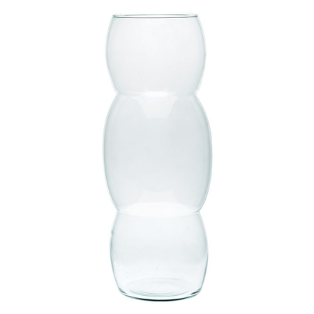 Szklany wazon W-368 H:38cm D:14,6cm