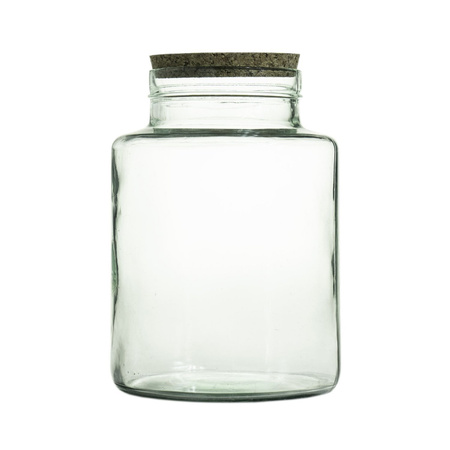 Szklany wazon słój H:20cm D:14,5cm WM-P001 + korek