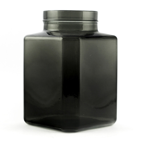 Szklany słój H:20cm D:13,5cm WM-8P003 dymny