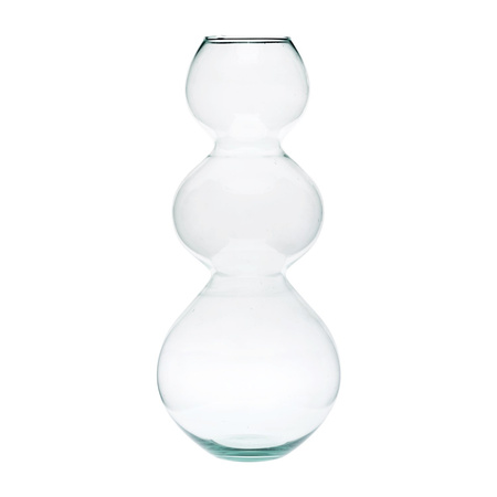 Szklany wazon W-400B H:50cm D:23cm