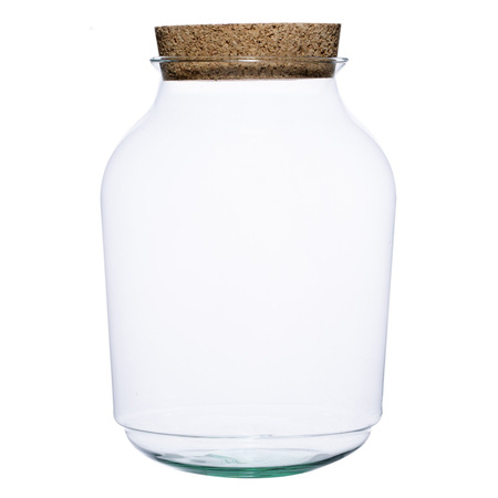 Szklany słój W-474A+korek H:32cm D:23cm Terrarium
