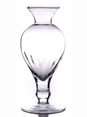 Szklany wazon W-357 H:20cm, D:6,5cm