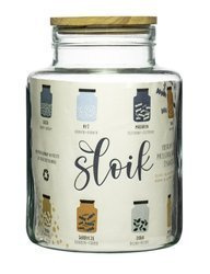 Szklany wazon słój H:20cm D:14,5cm WM-P001 + zatyczka z gumką