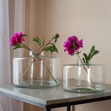 Szklany wazon słój W-754B H:13cm D:19cm