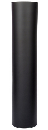 Szklany wazon Cylinder czarny mat H:50cm D:12,5cm