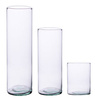 Zestaw szklanych cylindrów H:38/26/14