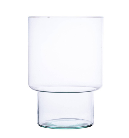 Szklany wazon W-191F2 H:25cm D:15cm SALE