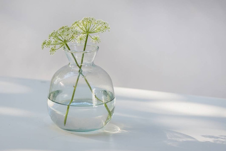 Szklany wazon buteleczka W-361B H:10,5cm D:10cm