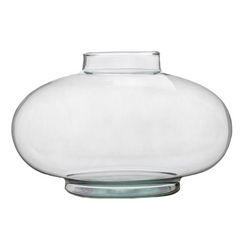 Szklany wazon W-751 H:14,5 cm D:23 cm SALE