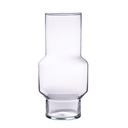 Szklany wazon W-734 H:29cm D:14cm OUTLET 