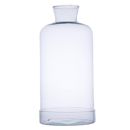 Szklany klosz z bazą W-300+cylinder H:46cm D:22cm