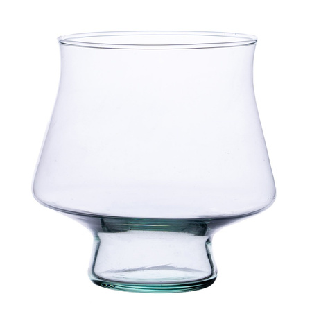Szklany wazon W-477 H:14cm D:14cm