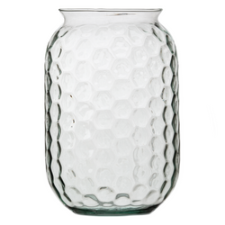 Szklany wazon słój W-794B plaster miodu H:24cm D:16cm