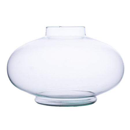 Szklany wazon znicz UFO/W gładki H:22cm D:31cm