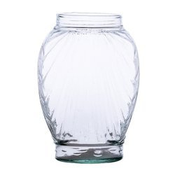 Szklany wazon znicz muszla mała H:20cm D:9,5cm