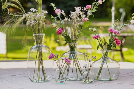 Zestaw 3 wazonów butelek z kolekcji W-361