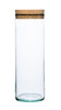 Szklany cylinder z korkiem H:32cm D:6cm