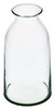 Szklany wazon butelka W-245 H:18cm D:9,5cm OUTLET