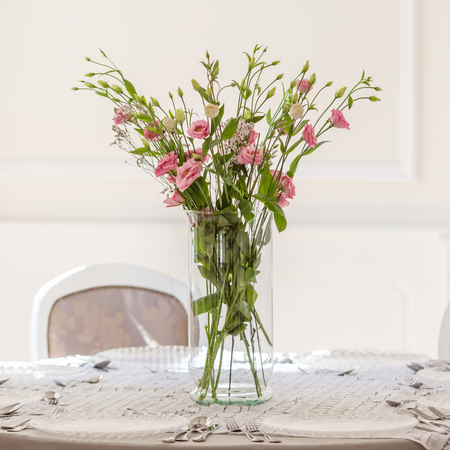 Szklany wazon Atena H:40cm D:17cm