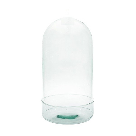 Kopuła szklana z bazą las w szkle W-315E1+cylinder H:40cm D:20cm