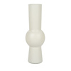 Wysoki matowy wazon W-627 kremowy H:40cm D:13,5cm