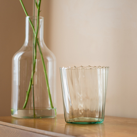 Szklana doniczka do storczyka FLORIS optyk H:15cm D:14cm