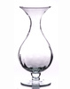 Szklany wazon W-357A OPTYK H:20cm, D:8,5cm