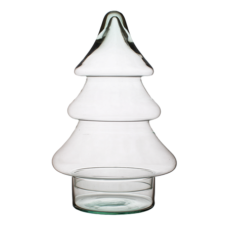 Szklana choinka W-743+baza H:27cm D:18cm