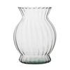 Szklany wazon W-386 optyk H:20cm D:16cm