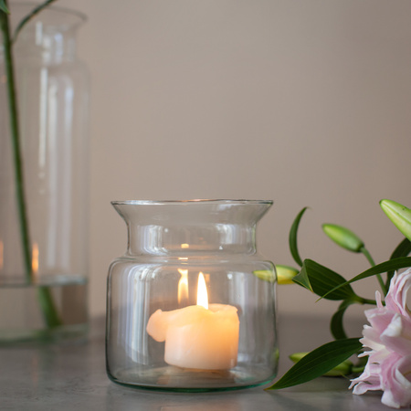 Szklany wazon słój W-332E MIA H:12,5cm D:12cm