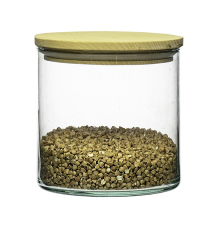 Szklany wazon cylinder H:12cm D:10cm + zatyczka