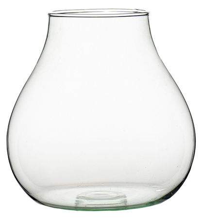 Szklany wazon W-594A H:23cm D:22cm