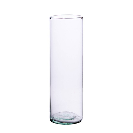 Szklany wazon cylinder H:48cm D:12cm
