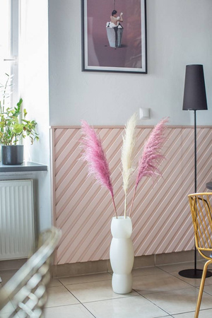 Wazon dekoracyjny W-348A kremowy H:50cm D:16cm