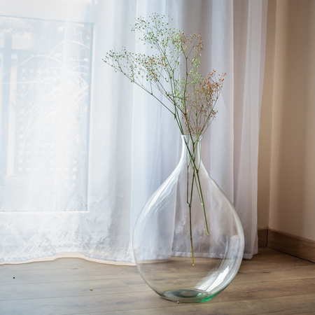 Wysoki wazon szklany W-563A H:50cm D:35cm